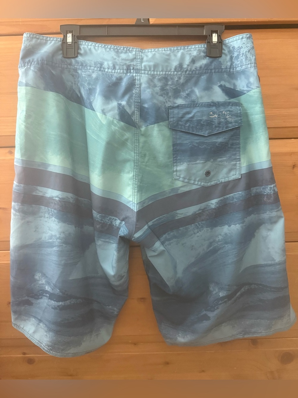 Salt Life Blue and Teal SLX-QD Board Shorts - Picture 2 of 7